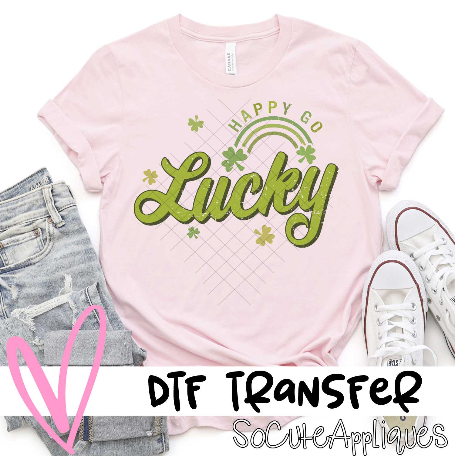 Happy go lucky *DTF* Transfer