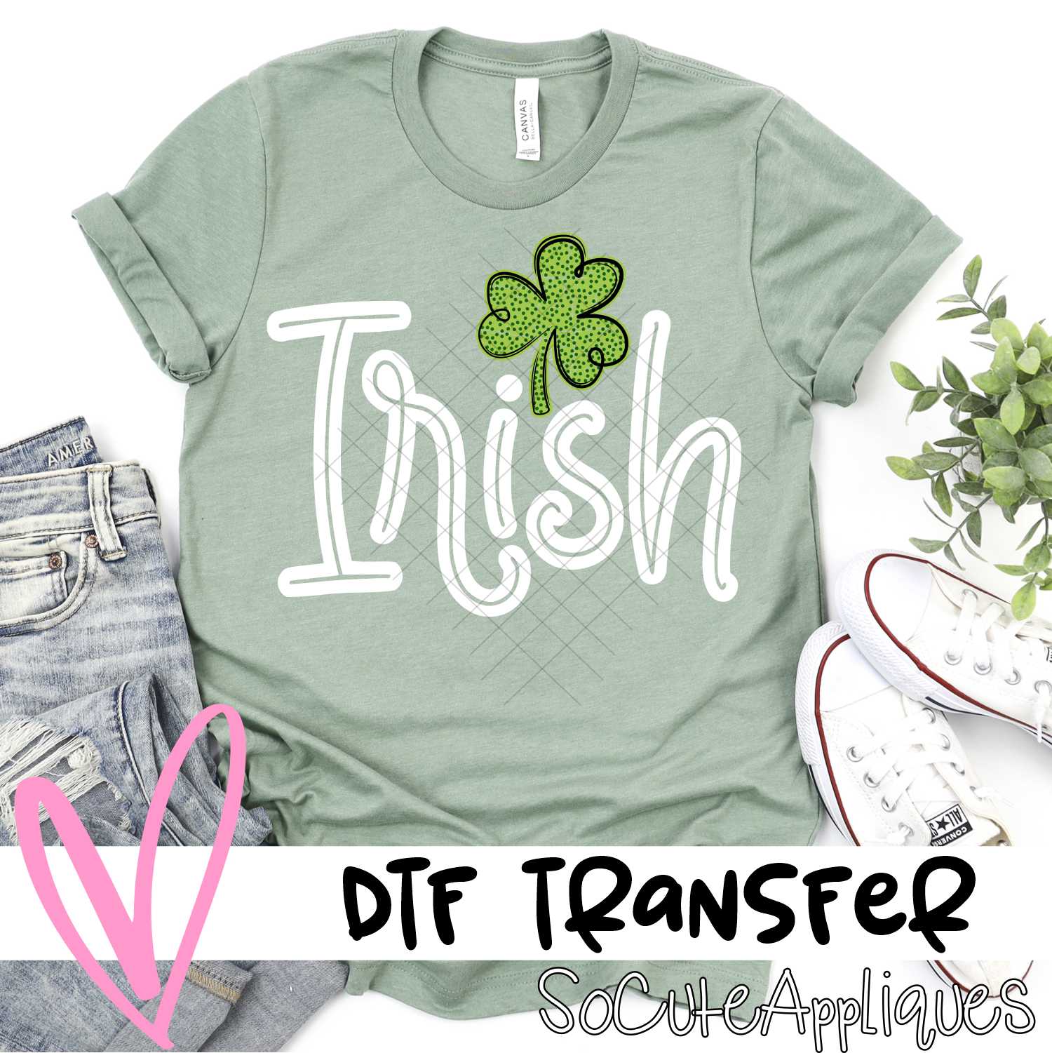 Irish WHITE *DTF* Transfer