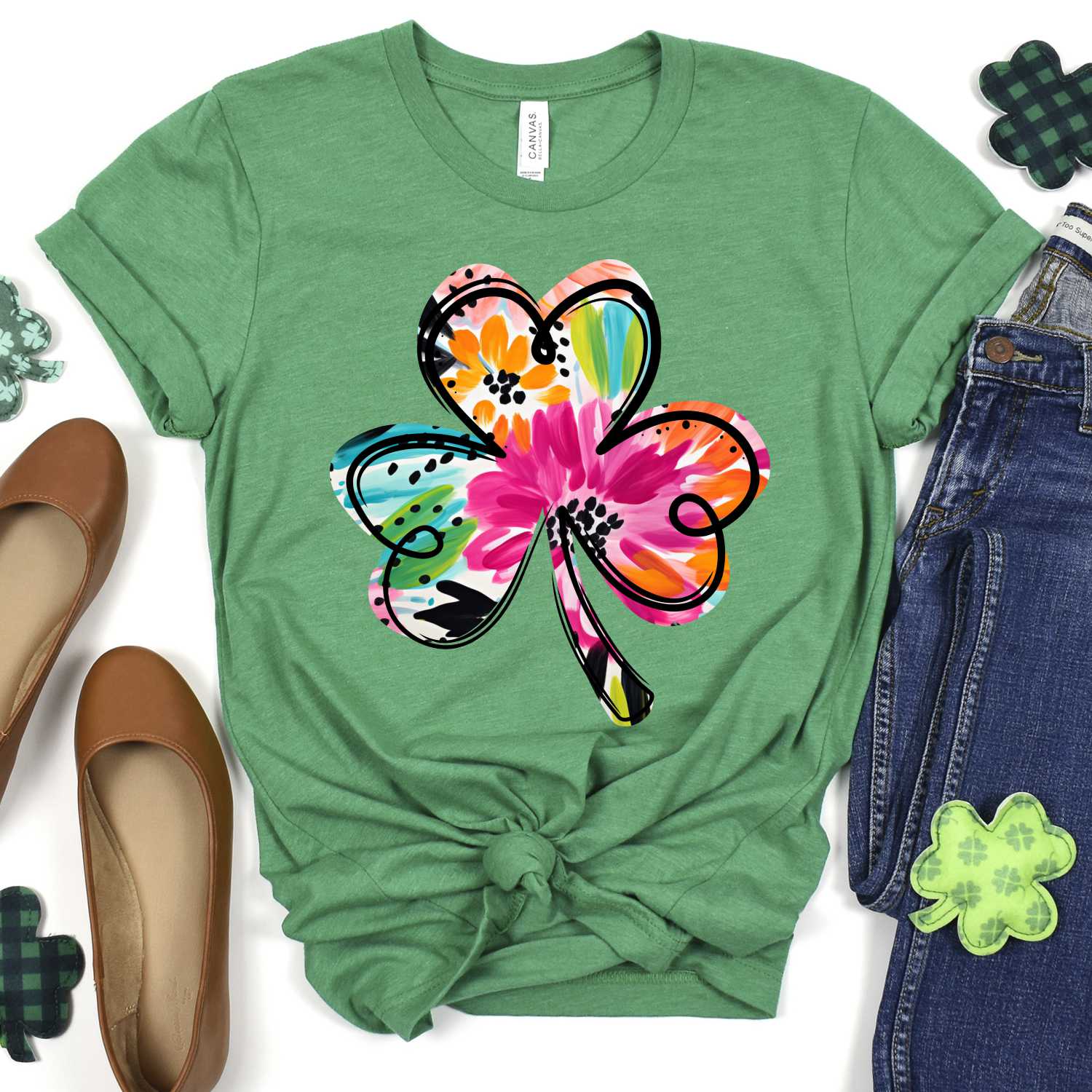 Bright flower large clover *DTF* Transfer - Image 2