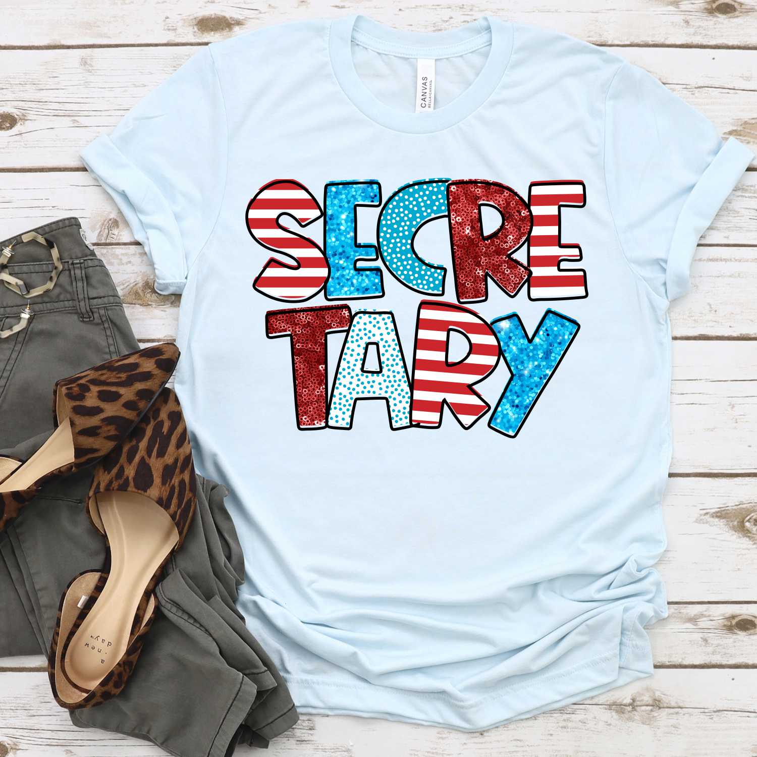 Secretary mixed glitter *DTF* Transfer