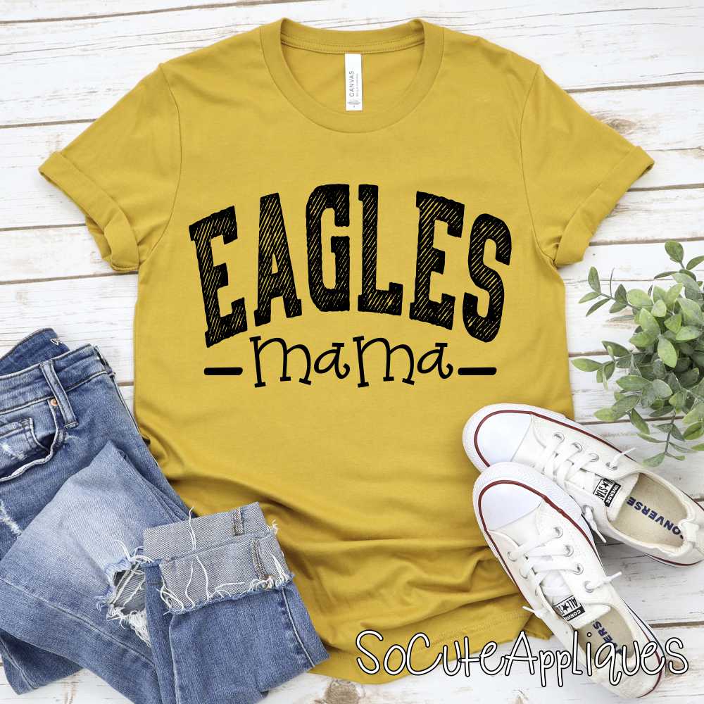 CUSTOM Mascot Mama arched BLACK *DTF* Transfer - Image 5