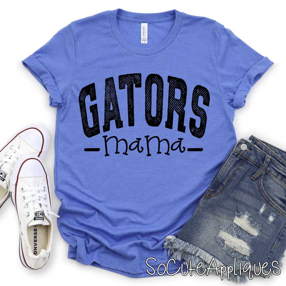 CUSTOM Mascot Mama arched BLACK *DTF* Transfer - Image 4