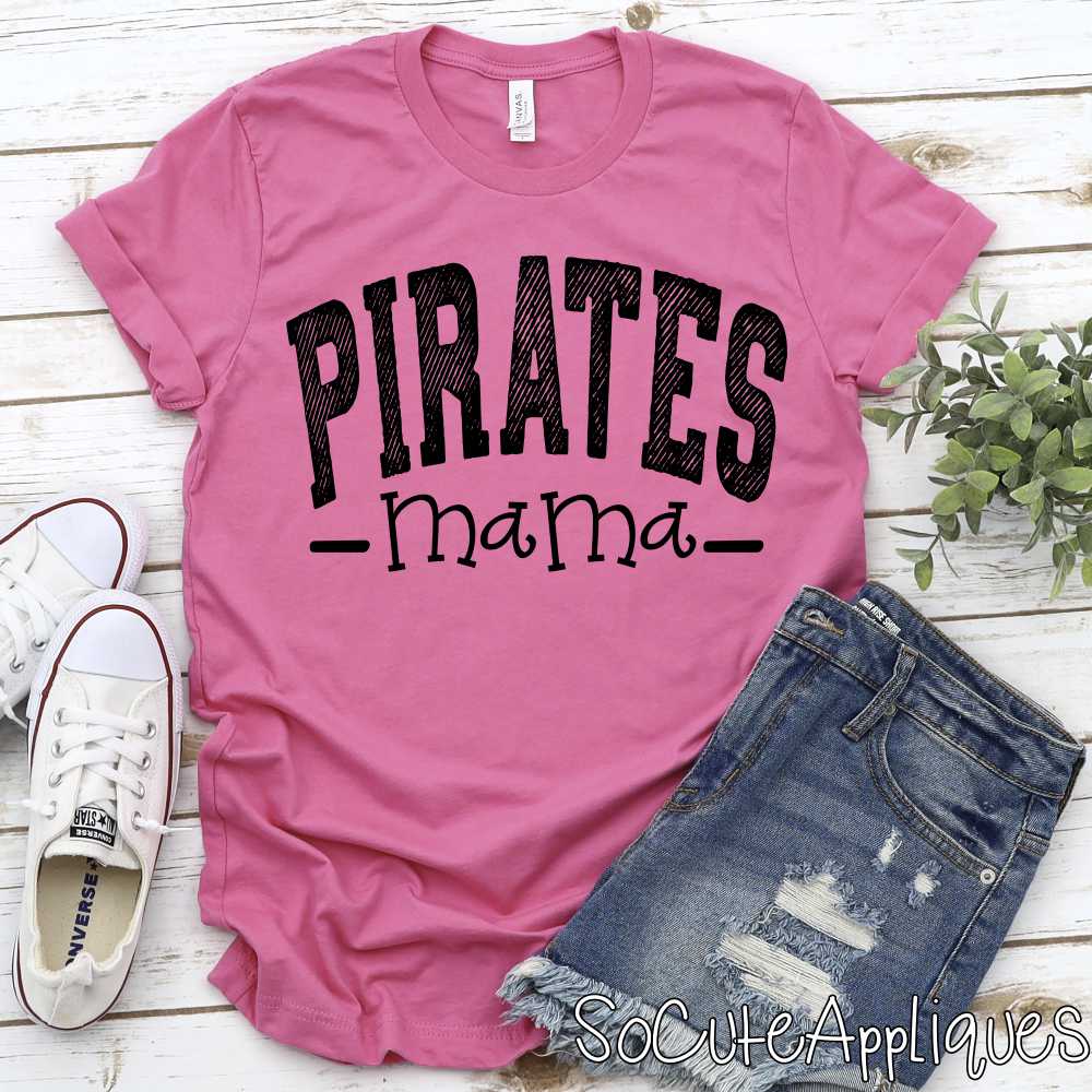 CUSTOM Mascot Mama arched BLACK *DTF* Transfer - Image 3
