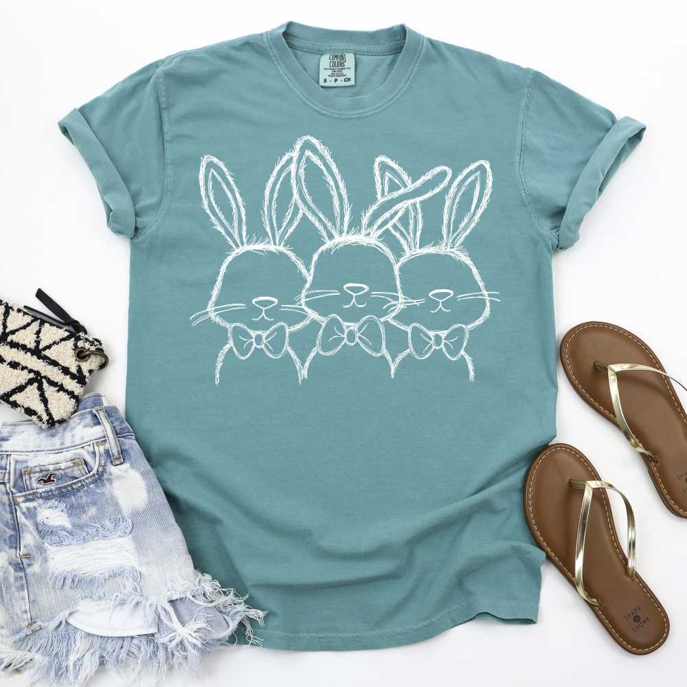 Single color Bunny Trio boys *DTF* Transfer - Image 4