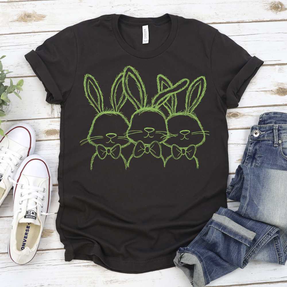 Single color Bunny Trio boys *DTF* Transfer - Image 2
