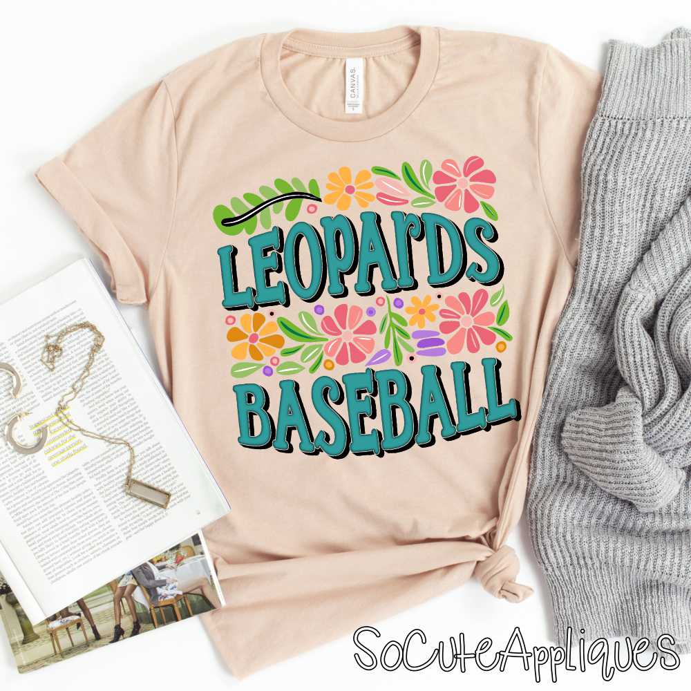 CUSTOM MASCOT flower BASEBALL *DTF* Transfer - Image 7