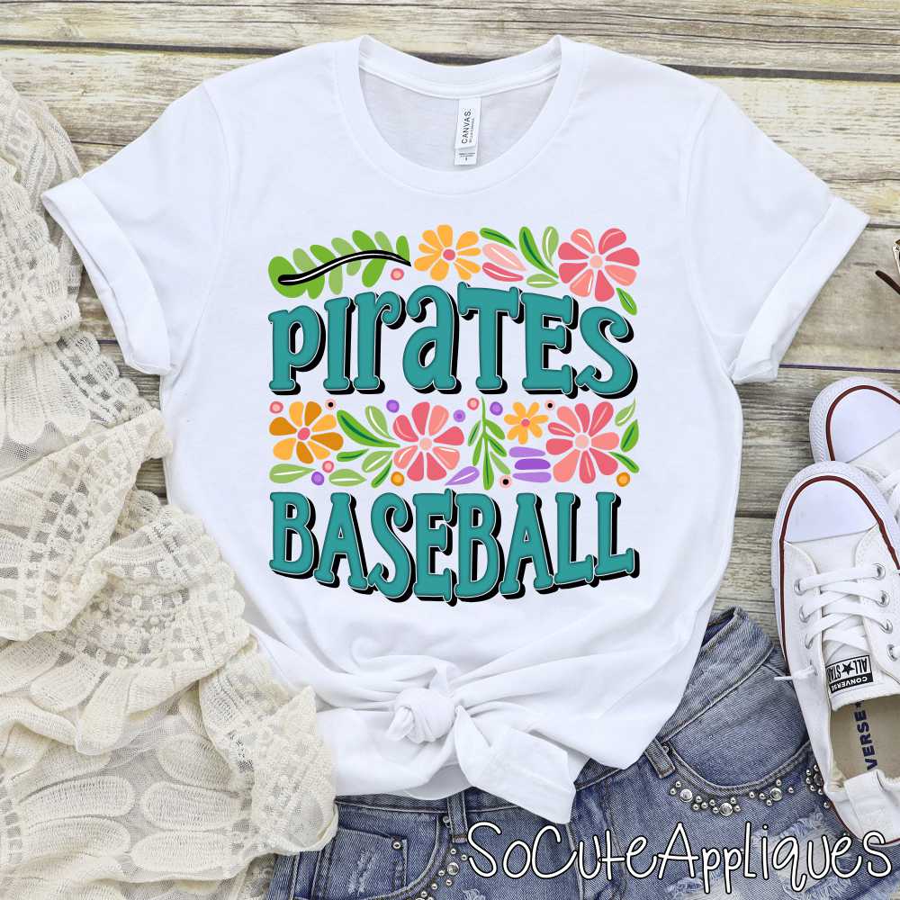 CUSTOM MASCOT flower BASEBALL *DTF* Transfer - Image 4