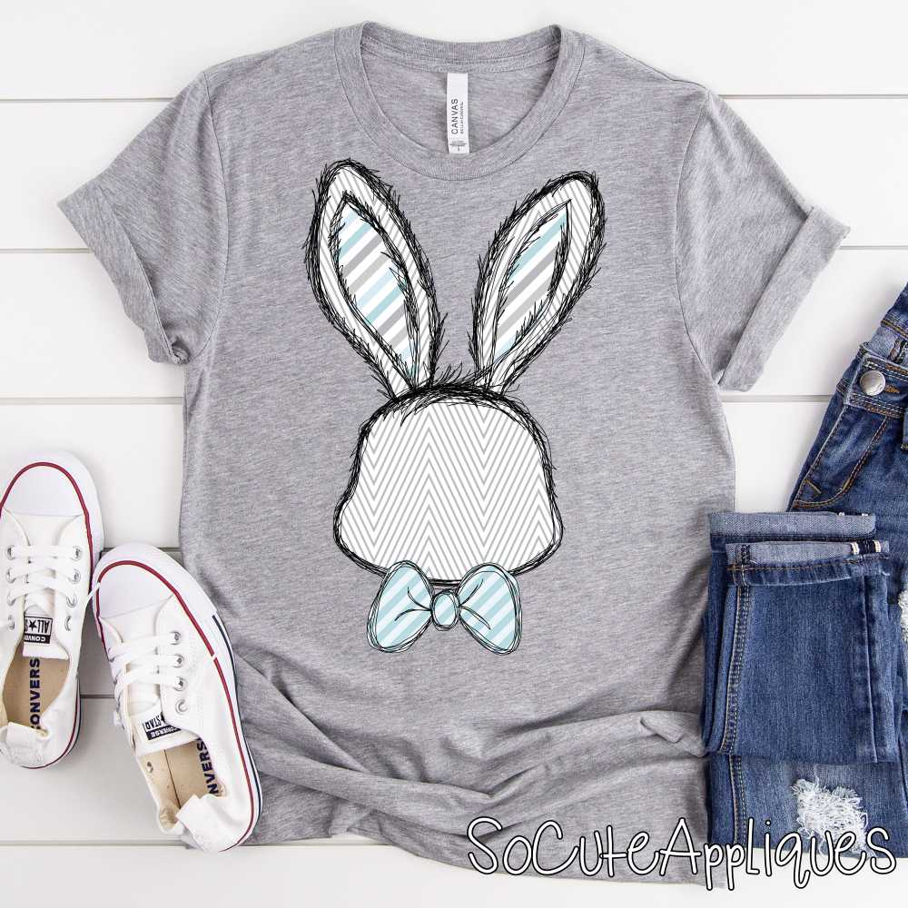 *CUSTOM* Boy Bunny head with bowtie *DTF* Transfer - Image 11