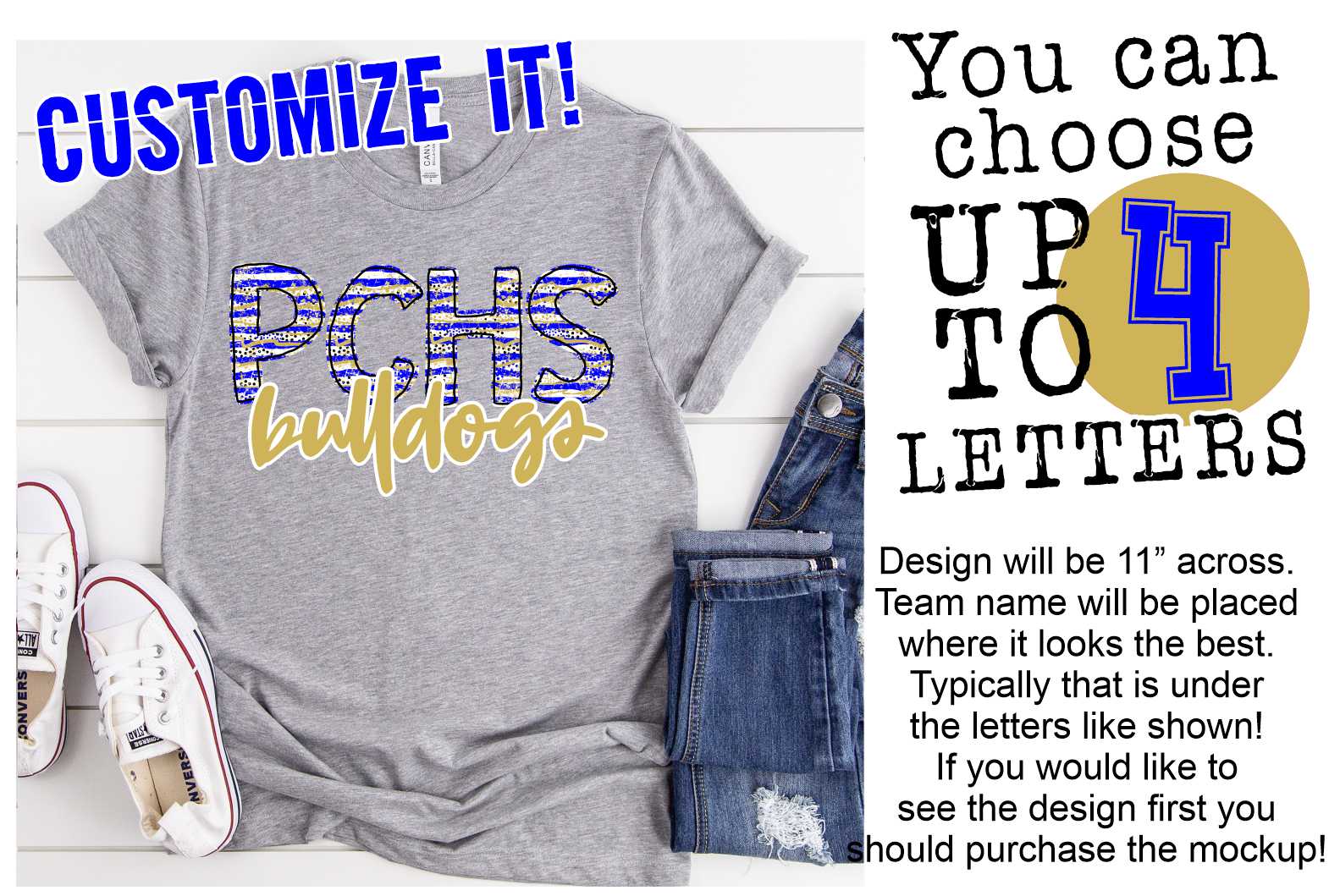 *CUSTOM NAME* Multi color messy stripe Initial mascot *DTF* Transfer -SEEME - Image 3