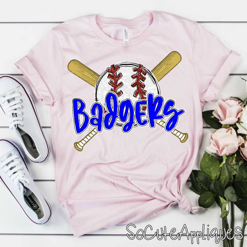 CUSTOM MASCOT Baseball crossed bats *DTF* Transfer - Image 4