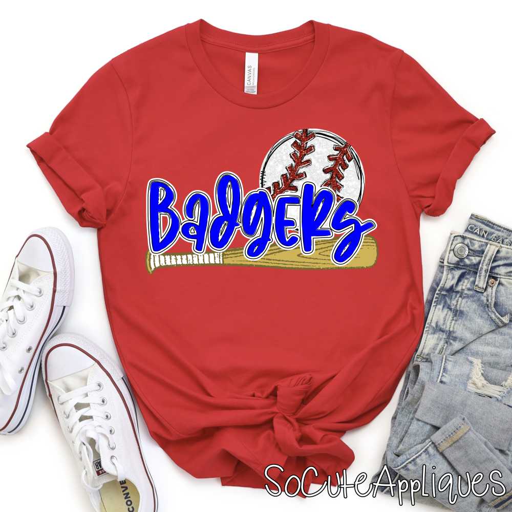 CUSTOM MASCOT Baseball with bat and ball *DTF* Transfer - Image 4