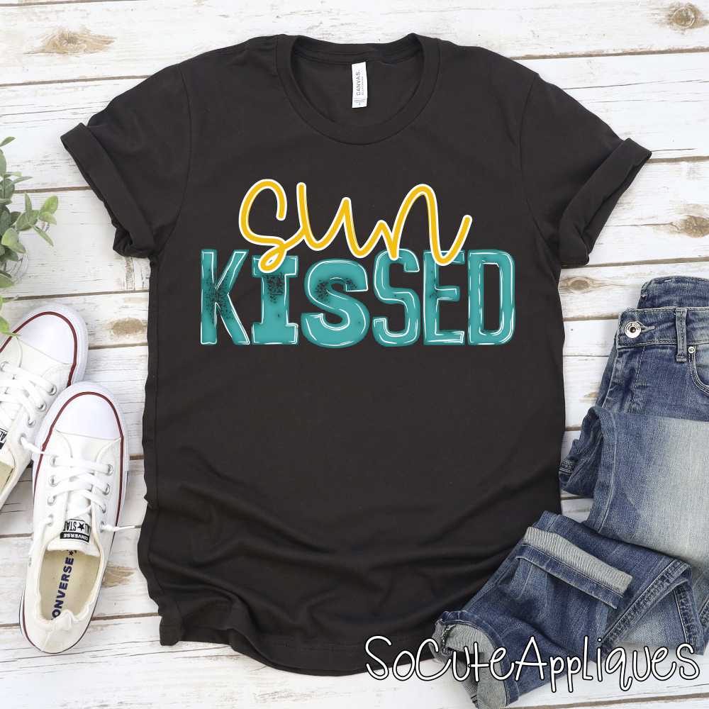 Sun kissed yellow turquoise *DTF* Transfer