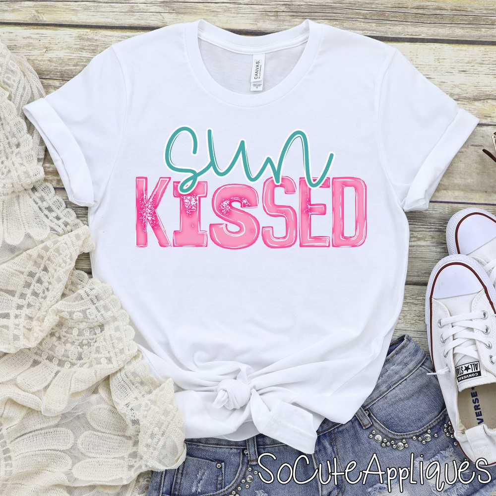 Sun kissed turquoise pink *DTF* Transfer