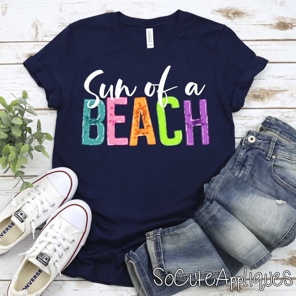 Sun of a beach bright white *DTF* Transfer