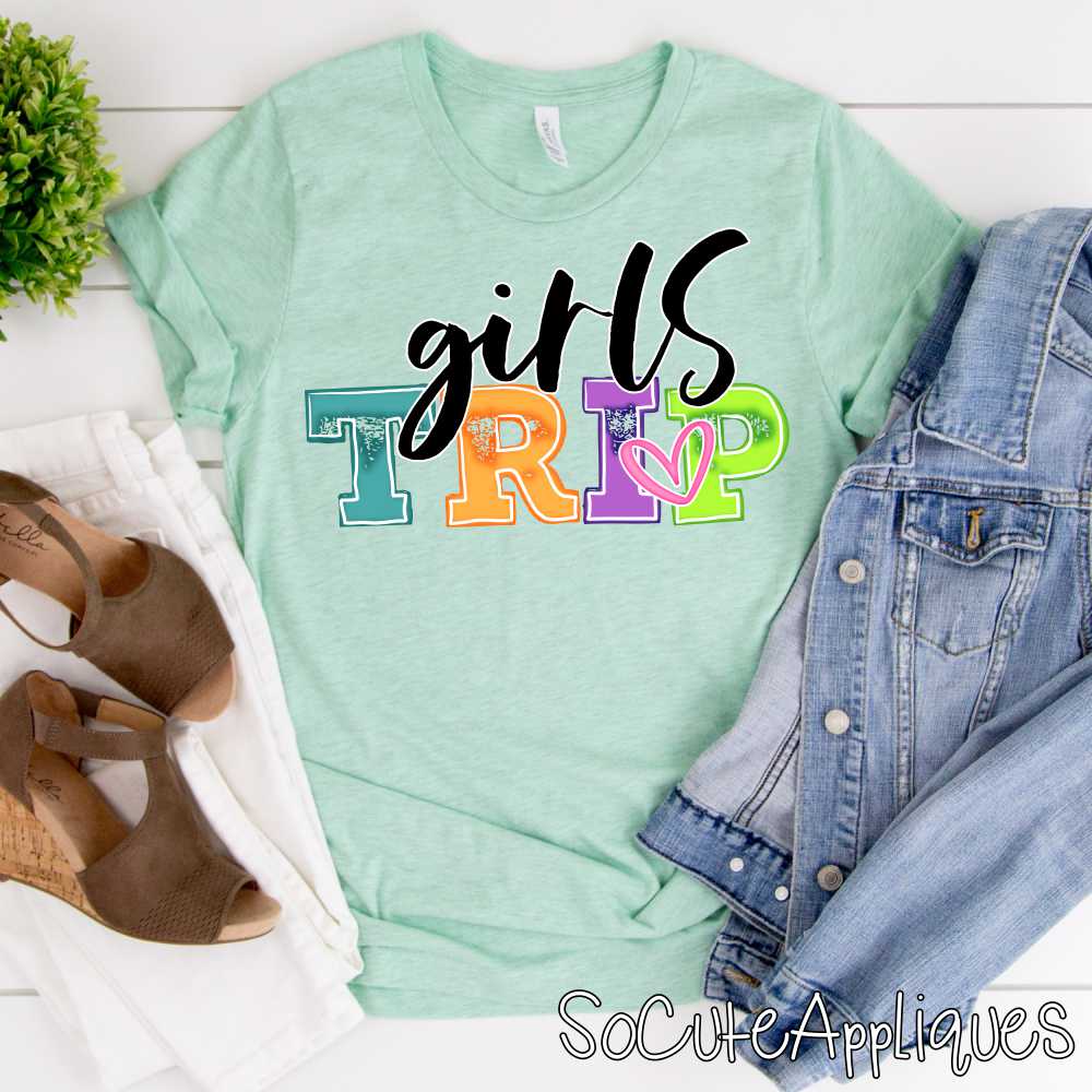 Girls trip bright black *DTF* Transfer
