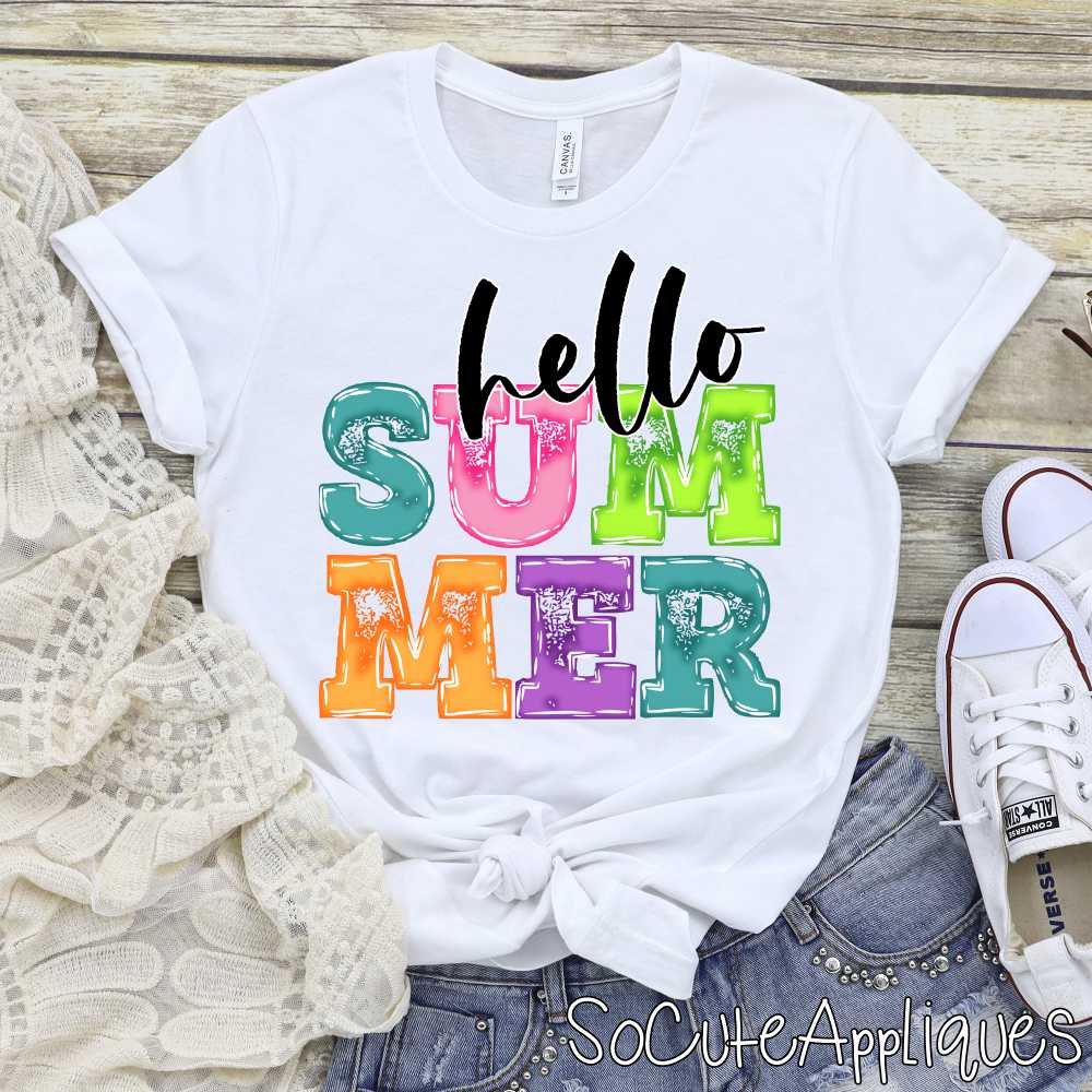 Hello SUMMER bright *DTF* Transfer