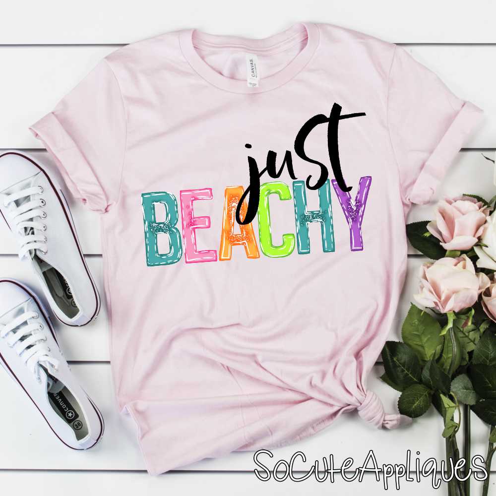 Just beachy bright black *DTF* Transfer