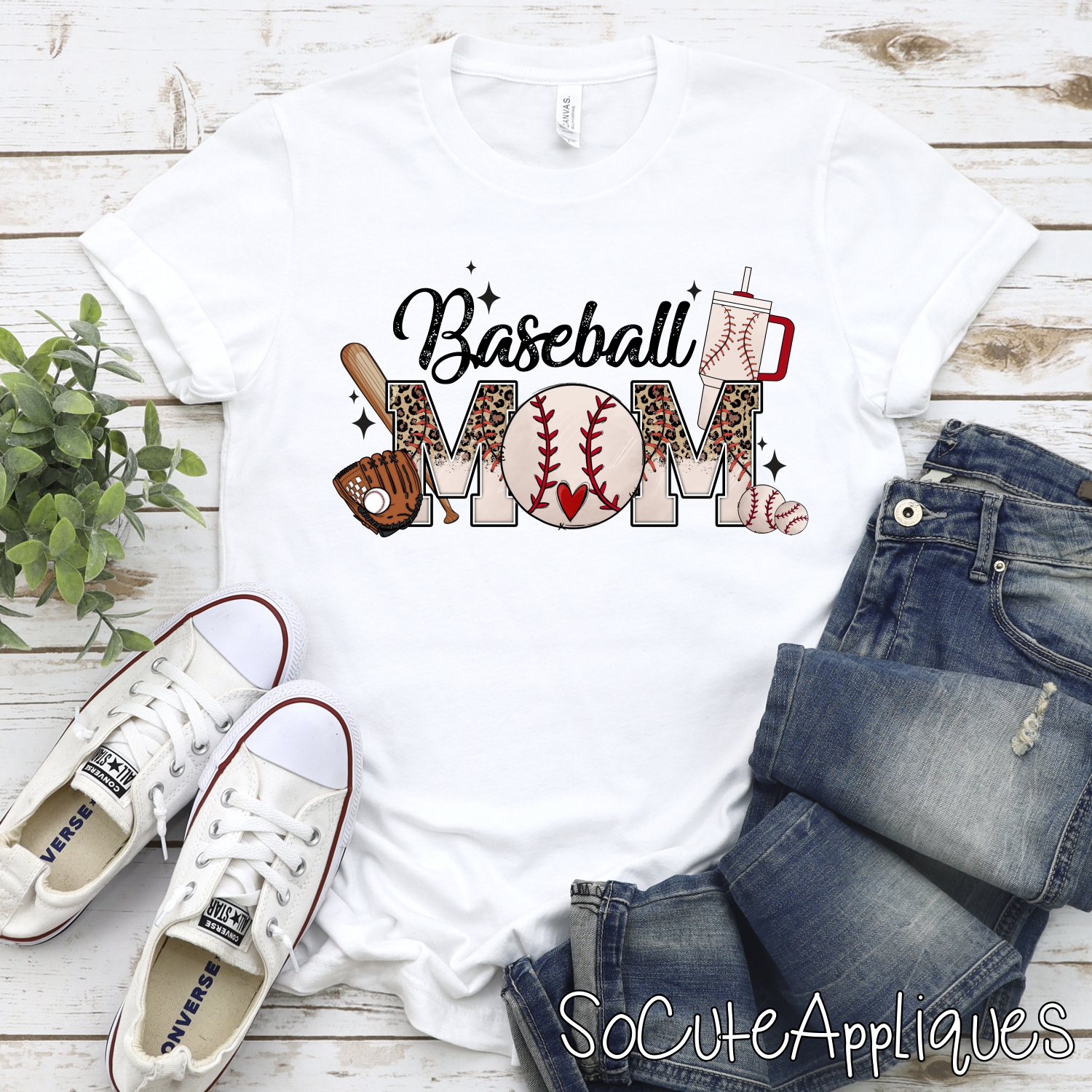 Baseball mom RETRO *DTF* Transfer