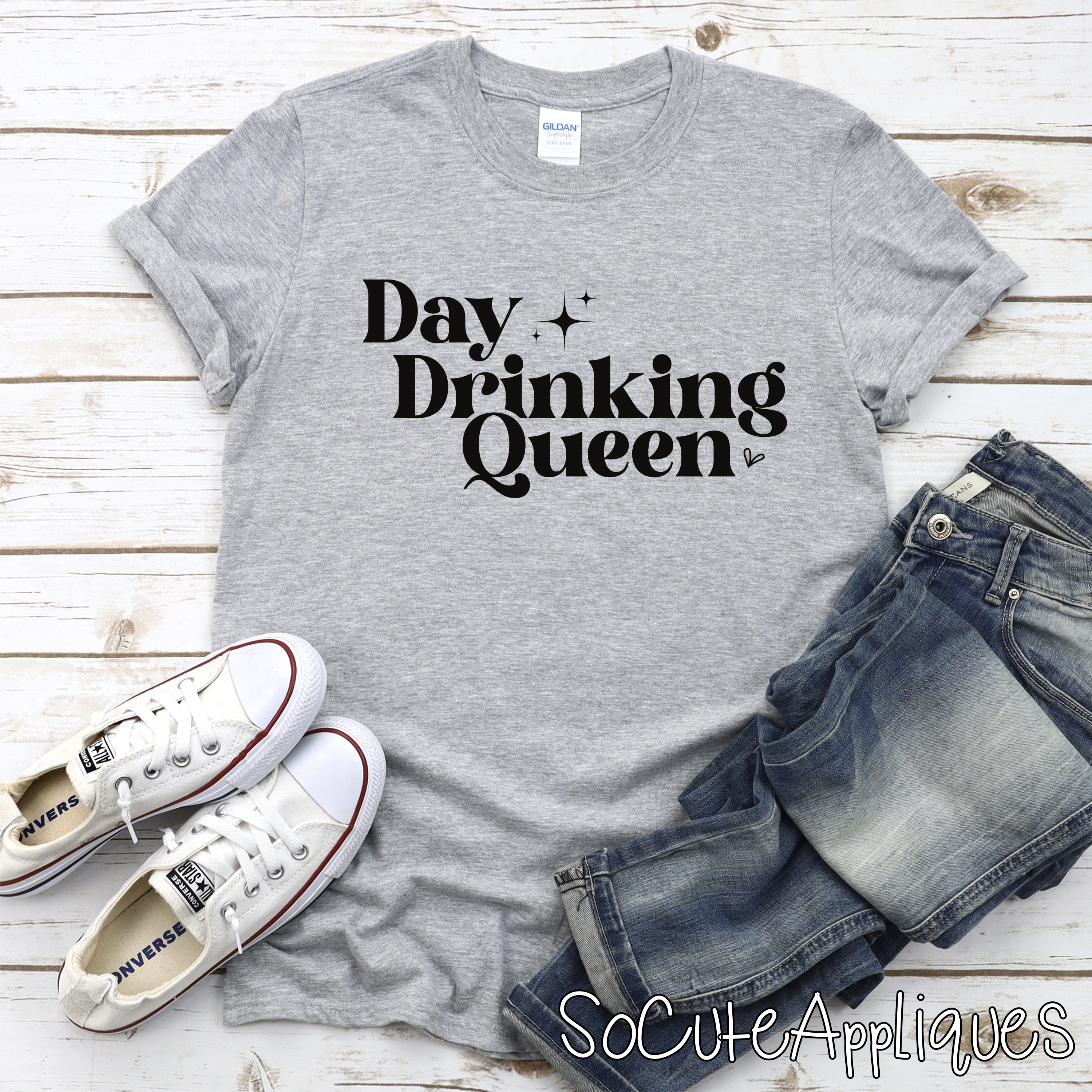 Day Drinking Queen DTF* Transfer