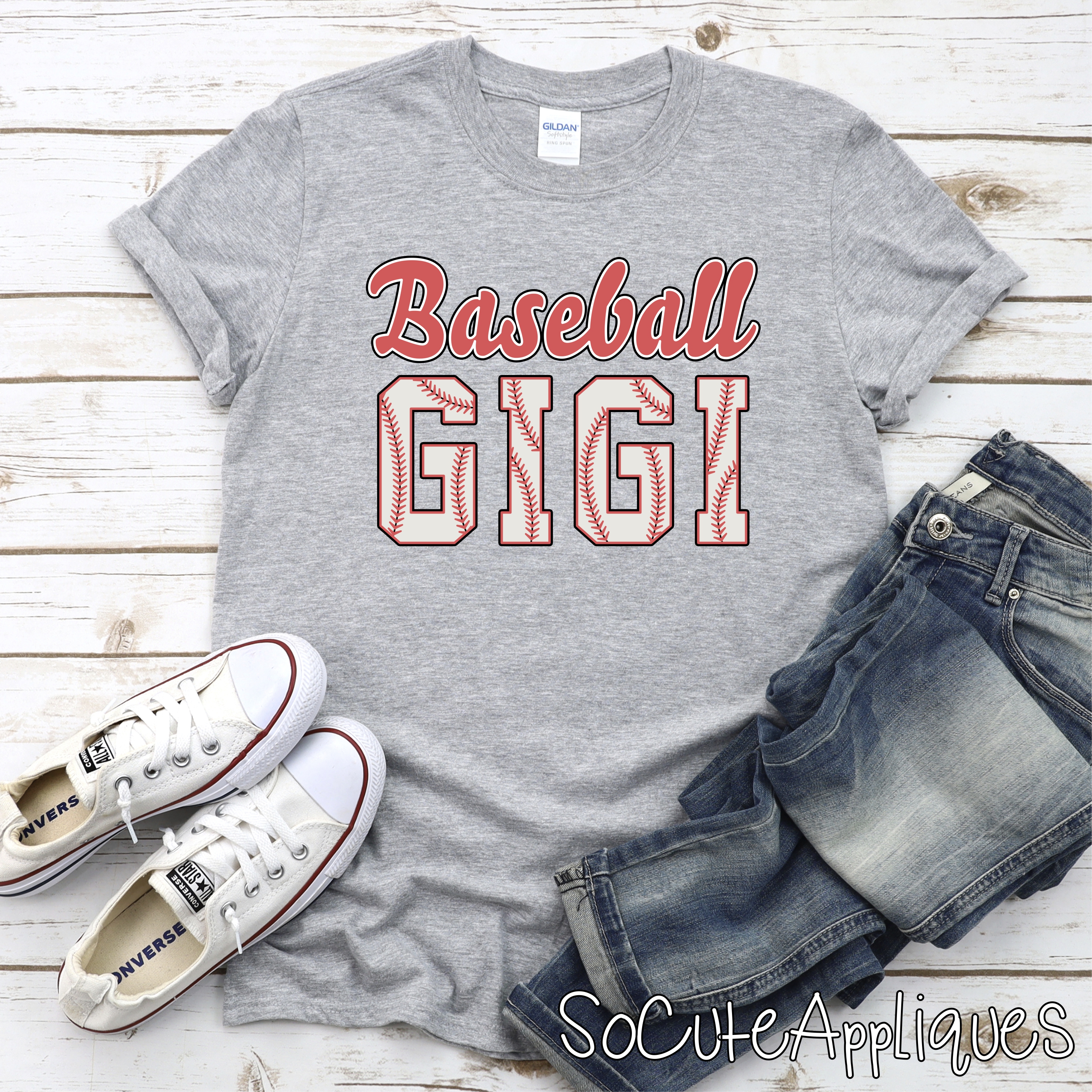 RETRO Baseball Gigi *DTF* Transfer