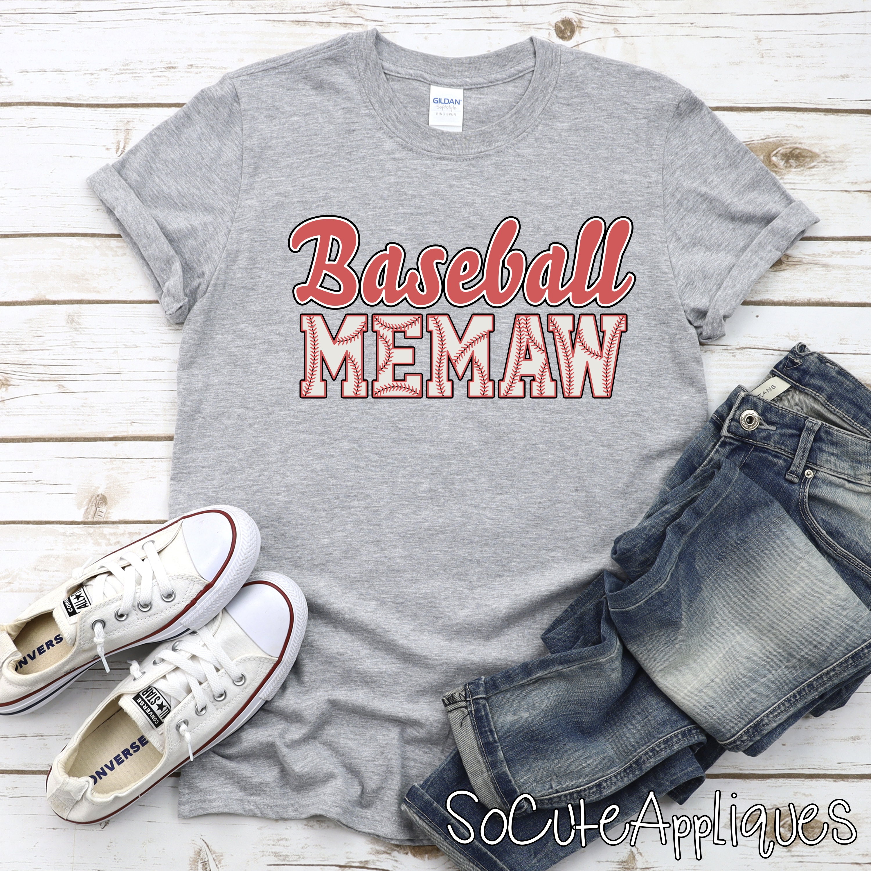 RETRO Baseball Memaw *DTF* Transfer