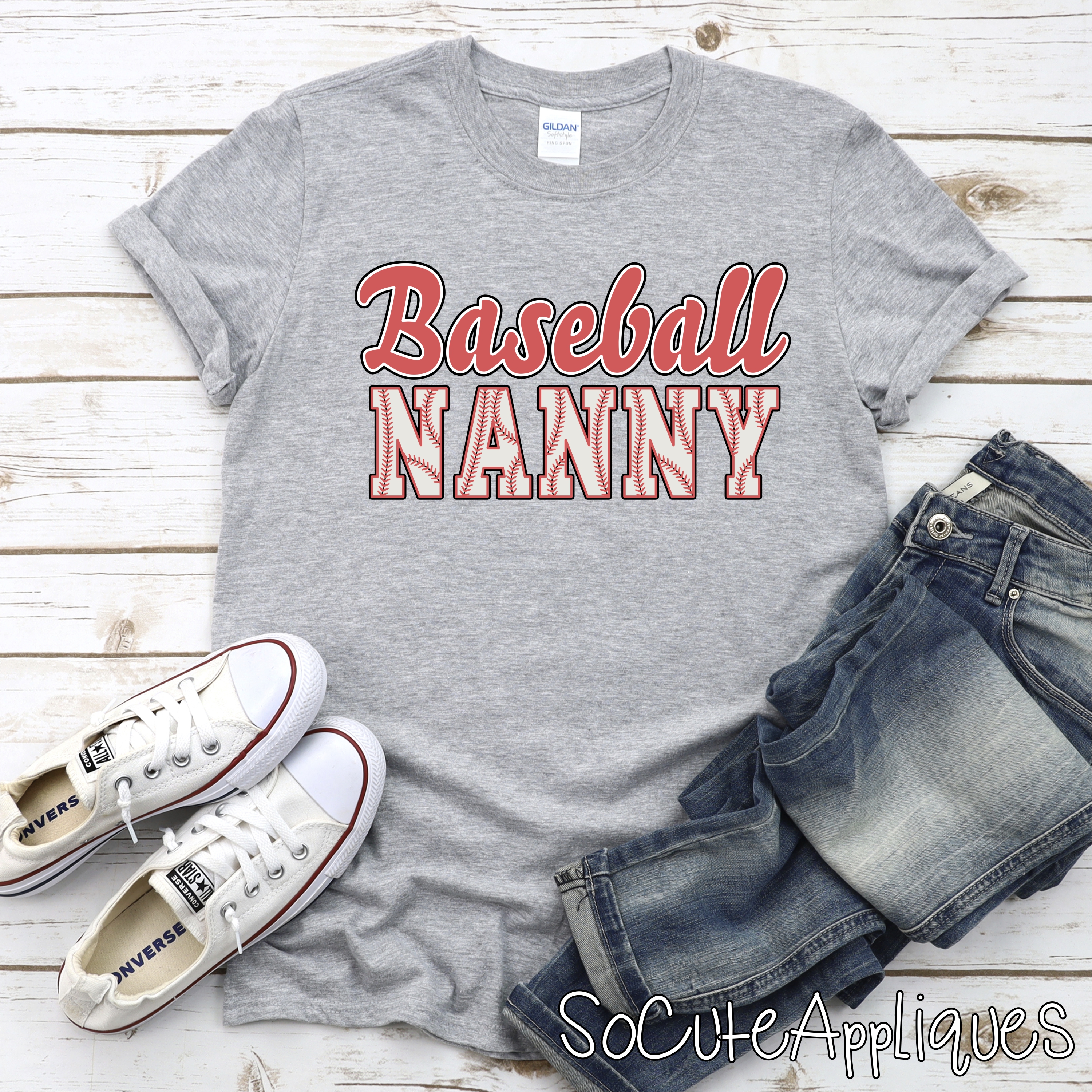 RETRO Baseball Nanny *DTF* Transfer
