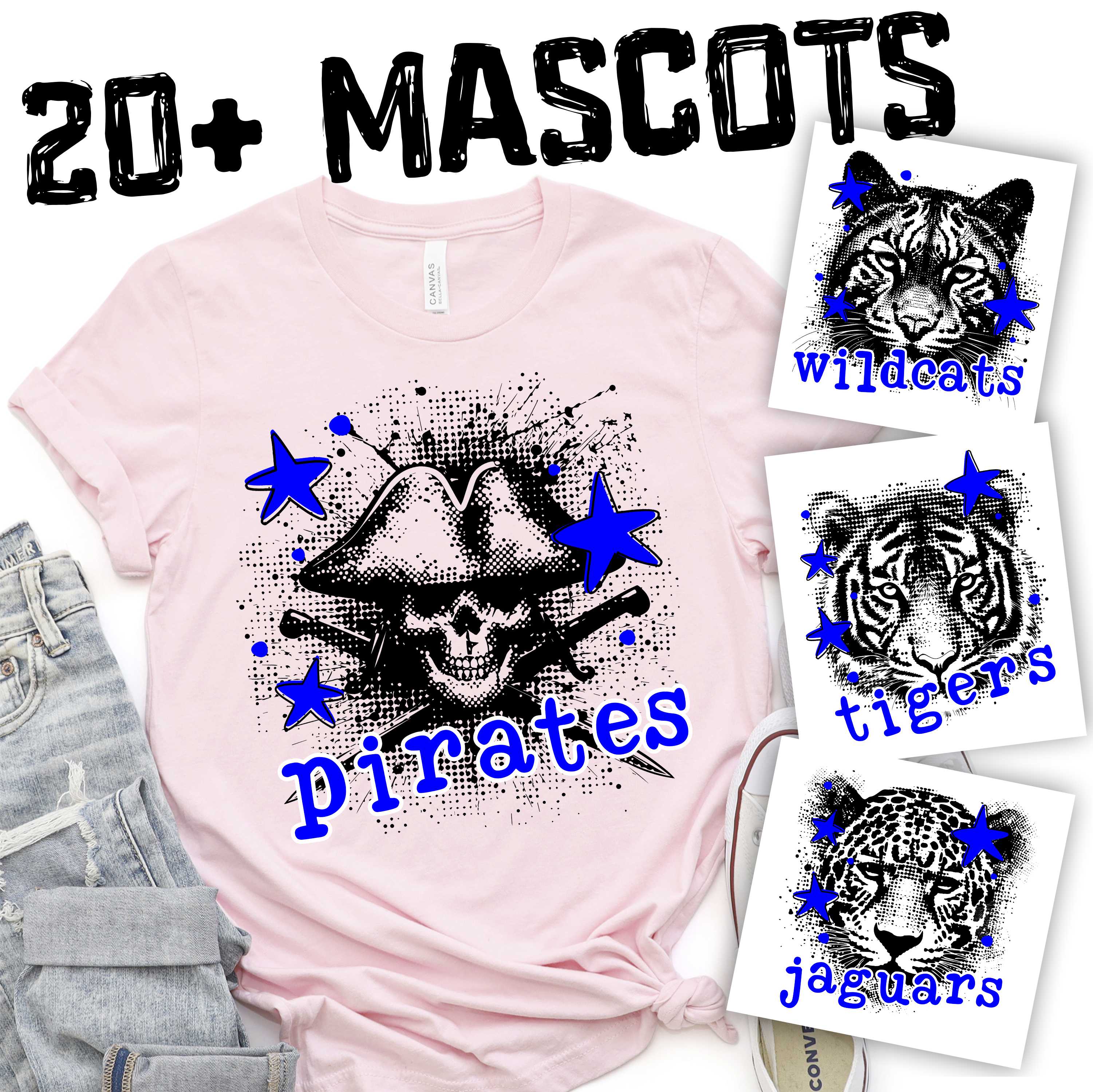 CUSTOM MASCOT Team color mixed print mascot  *DTF* Transfer