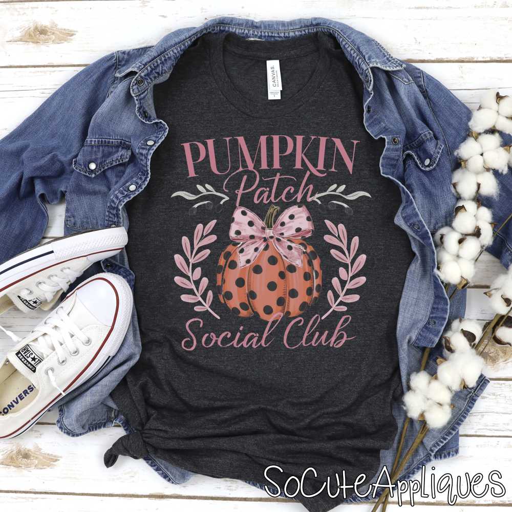 pumpkin patch social club pink *DTF* Transfer