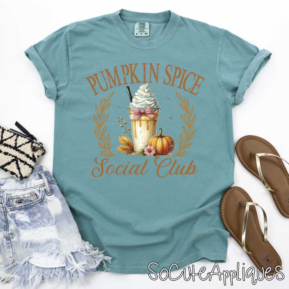 Pumpkin spice social club *DTF* Transfer