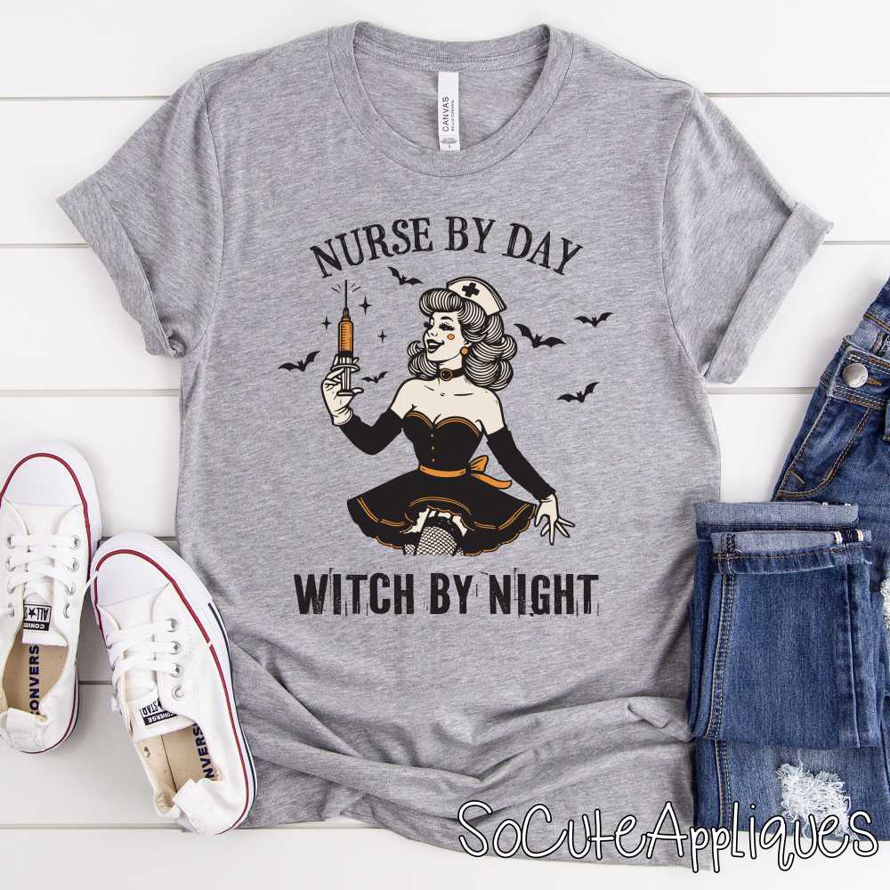Nurse by day witch by night *DTF* Transfer