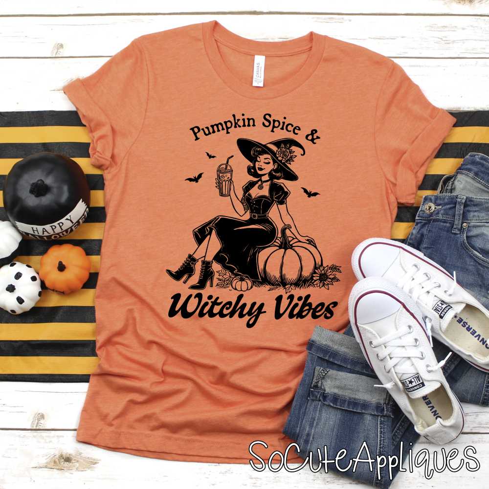 Pumpkin spice and witchy vibes *DTF* Transfer
