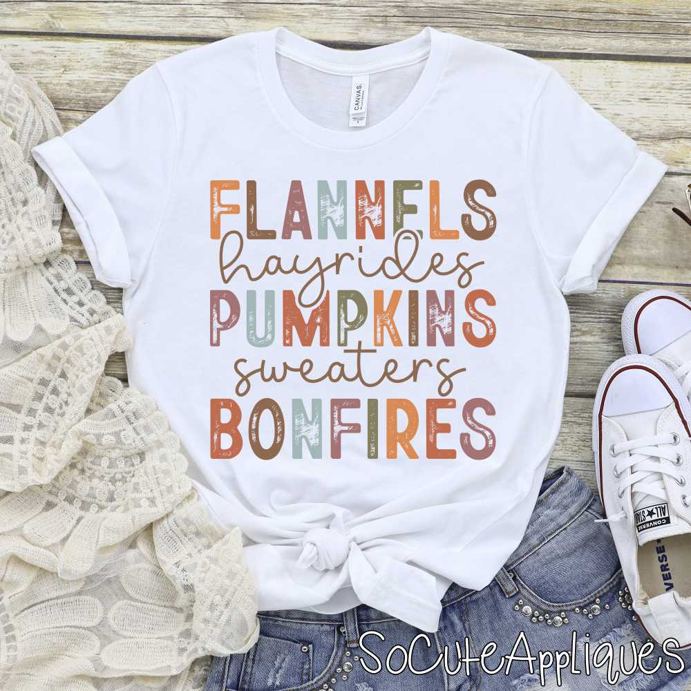 Flannel hayrides pumpkin *DTF* Transfer