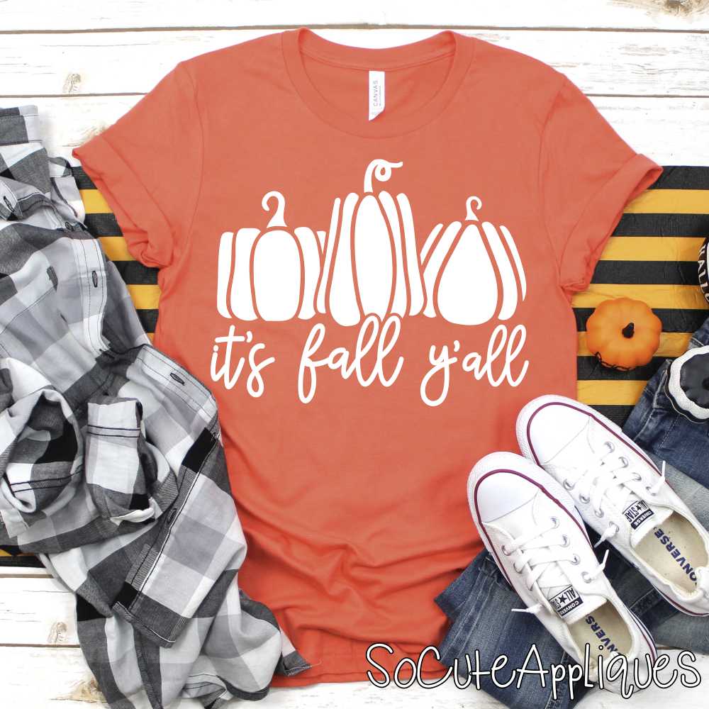 Its fall yall WHITE *DTF* Transfer