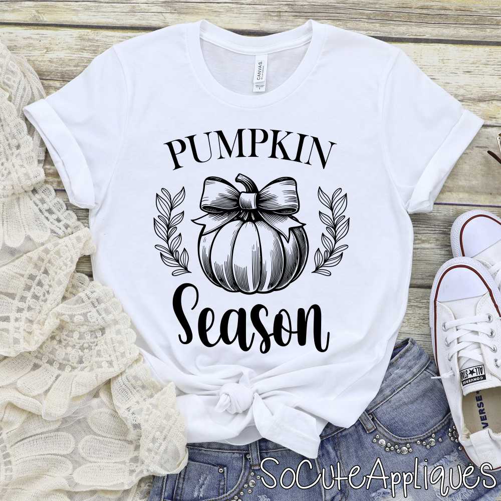 Pumpkin season BLACK *DTF* Transfer