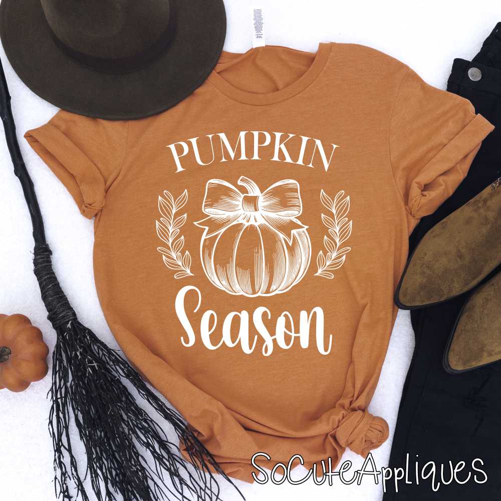 Pumpkin season WHITE *DTF* Transfer