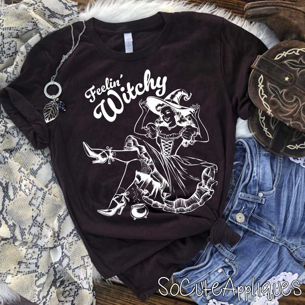 Feelin witchy WHIITE *DTF* Transfer