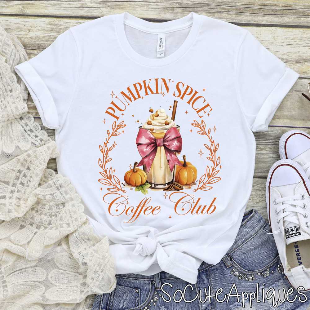 Pumpkin spice coffee club *DTF* Transfer