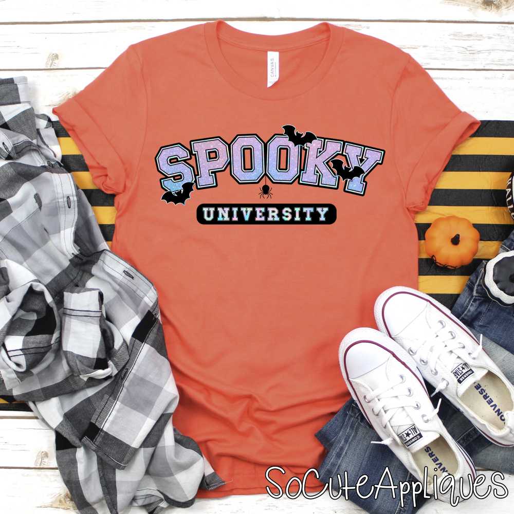 Spooky University pastel glitter *DTF* Transfer
