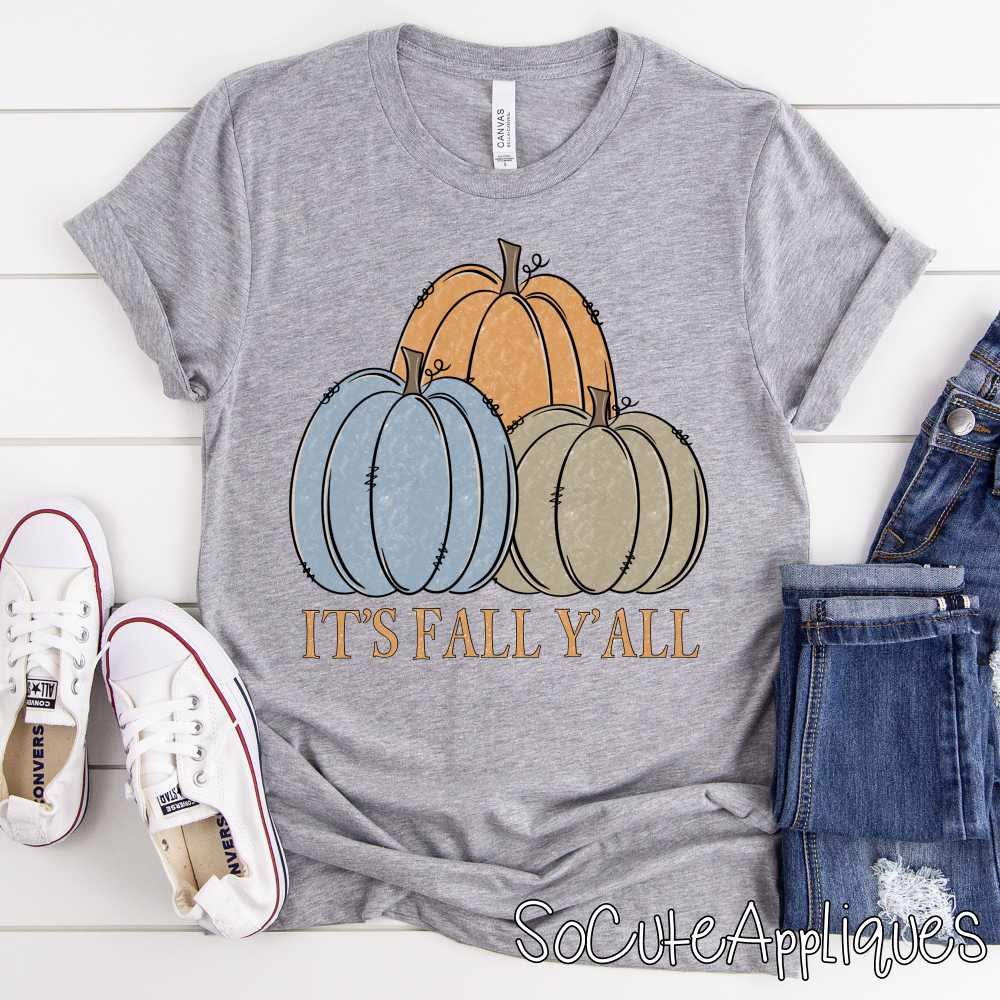 Its fall yall pumpkin trio *DTF* Transfer