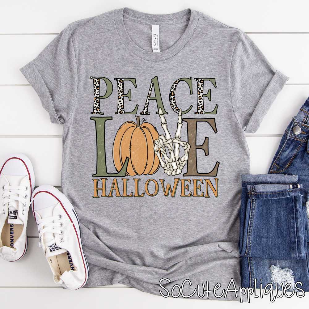 Peace love halloween *DTF* Transfer
