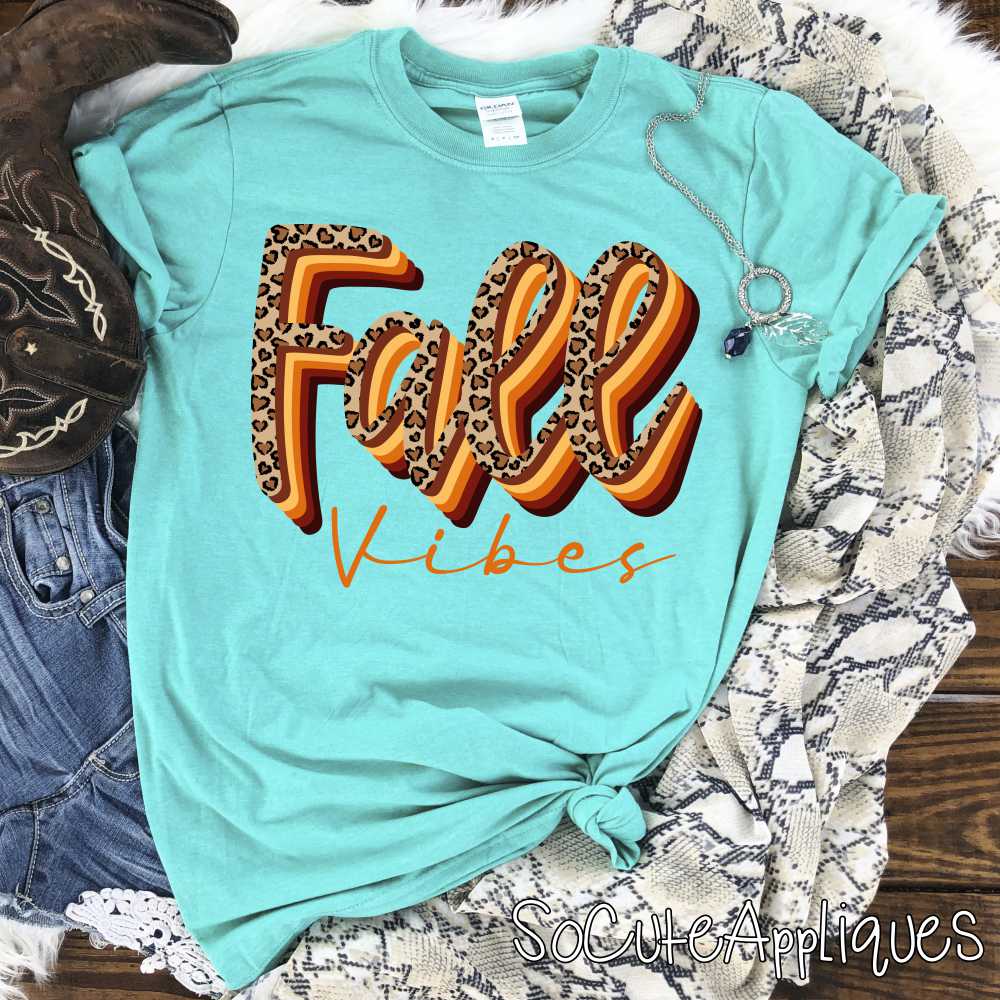 Fall Vibes stacked *DTF* Transfer