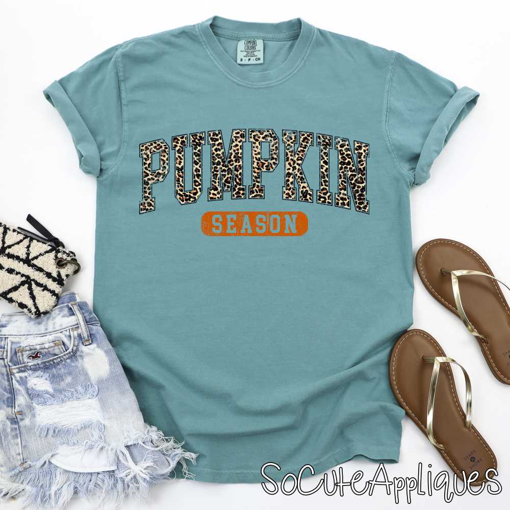 Pumpkin season leopard *DTF* Transfer