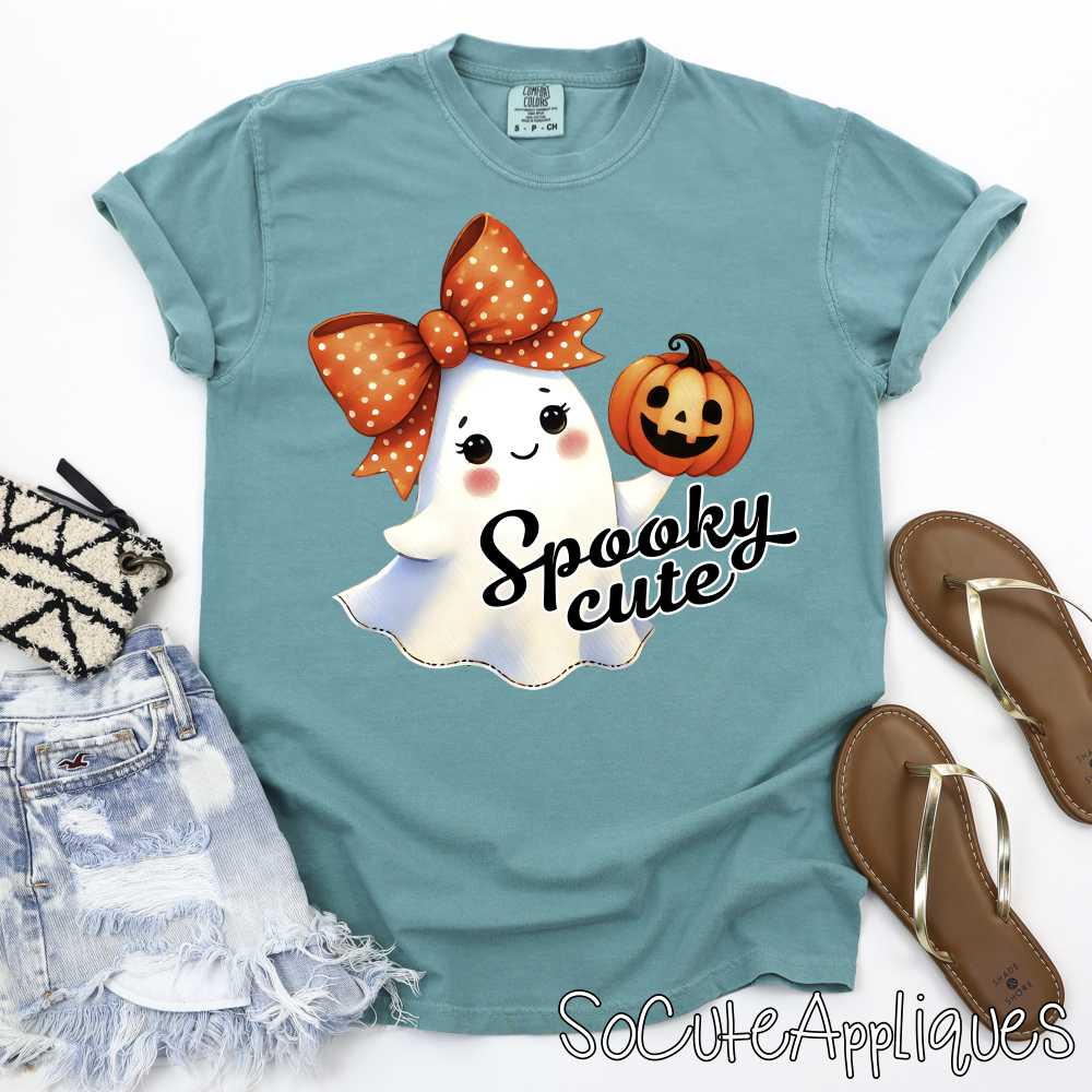 Spooky cute ghost pumpkin *DTF* Transfer