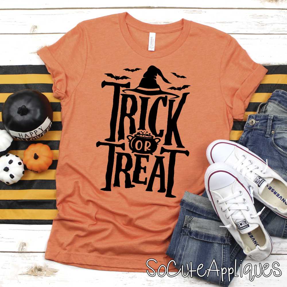 Trick or treat BLACK *DTF* Transfer