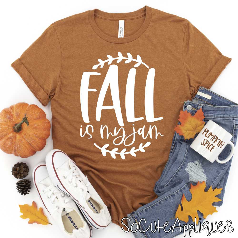 Fall is my Jam WHITE *DTF* Transfer