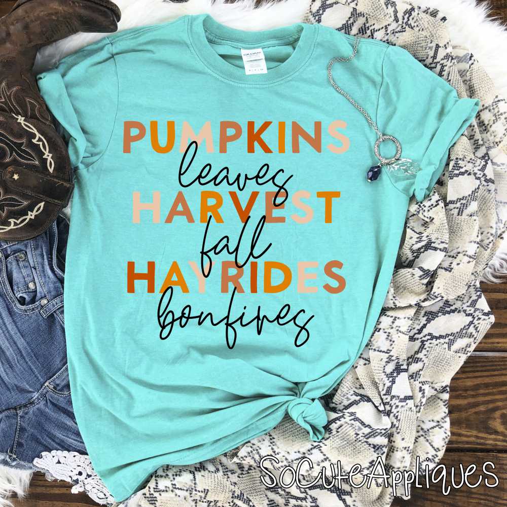 Pumpkins harvest hayrides *DTF* Transfer