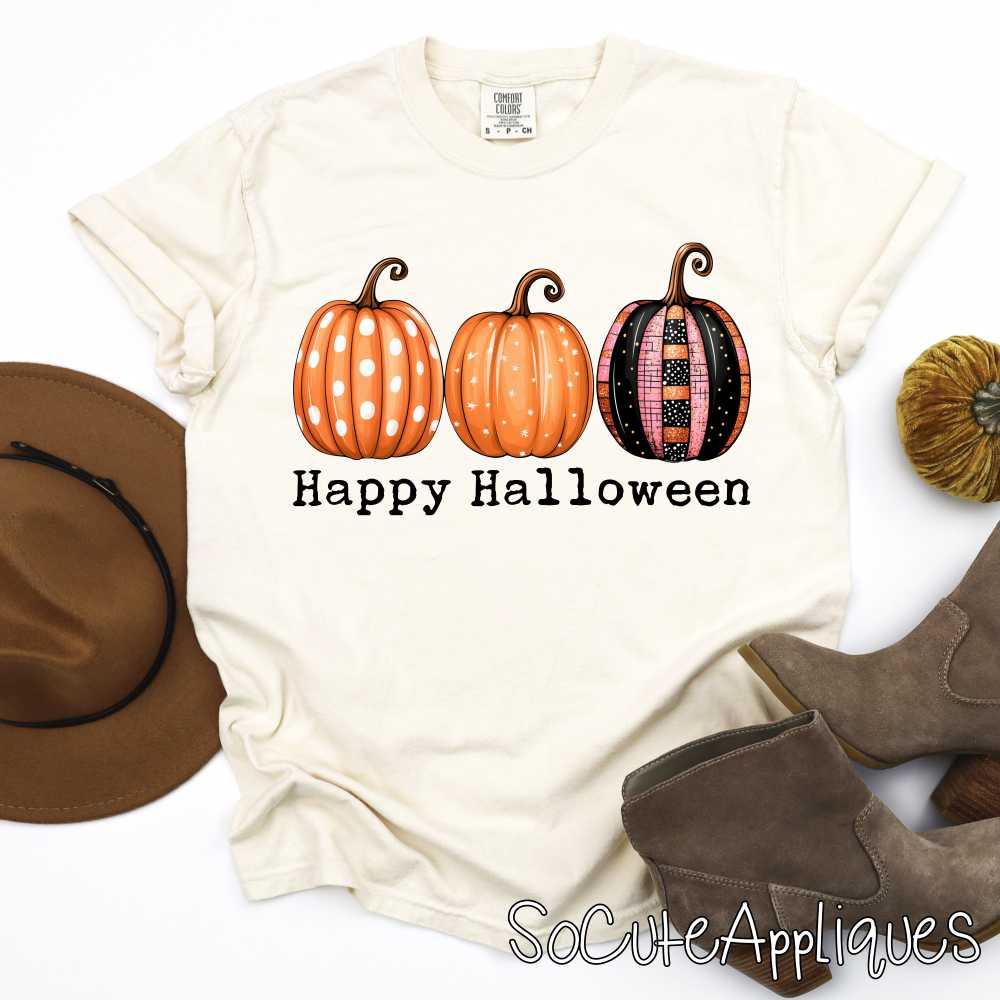 Happy Halloween pumpkins *DTF* Transfer