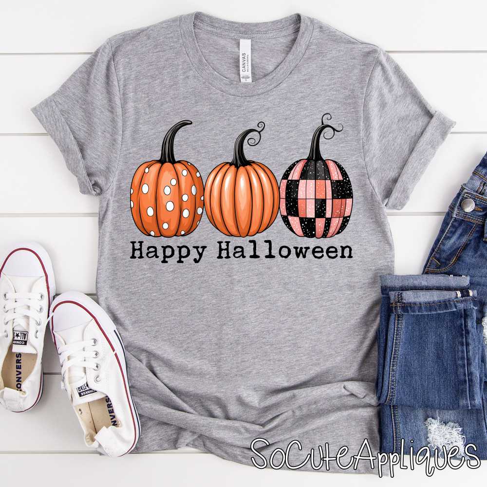 Happy Halloween pumpkins *DTF* Transfer