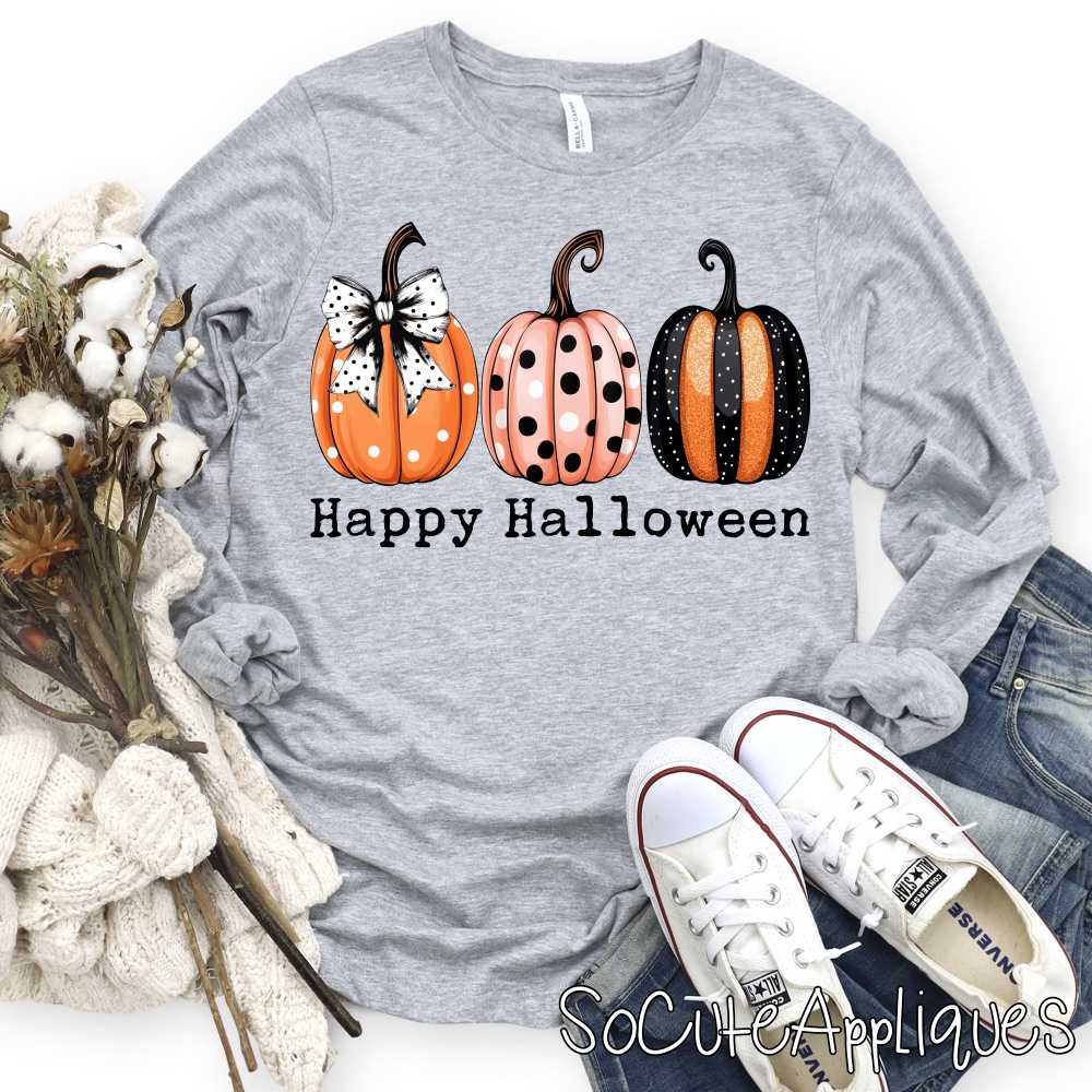Happy Halloween pumpkins *DTF* Transfer