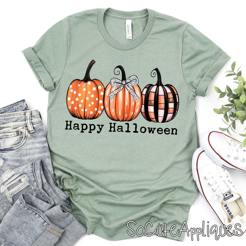 Happy Halloween pumpkins *DTF* Transfer